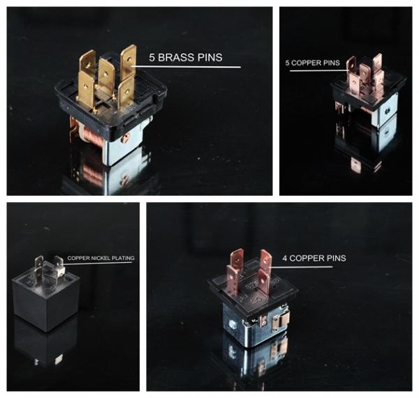 Waterproof Car Parts 40 Amp Relay 4 Pin JD1912 Relay 12V 100A 4 Brass Terminals With Led 0-332-014-150 0-332-014-203
