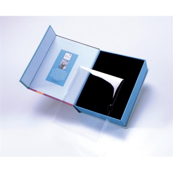 Magnetic Rigid Luxury Cosmetic Packaging Boxes With PVC Cover CMYK Offset Printing