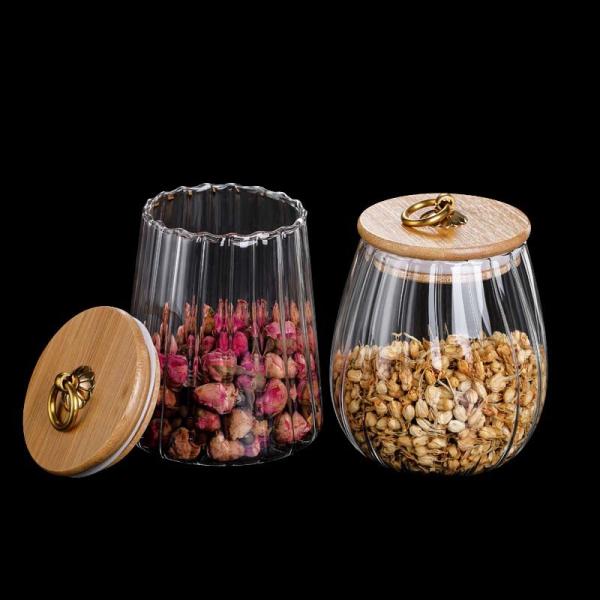 Industrial-Grade Glass Jars with Spoon|B2B Bulk Orders|Airtight Bamboo Lid Containers|Custom Branding