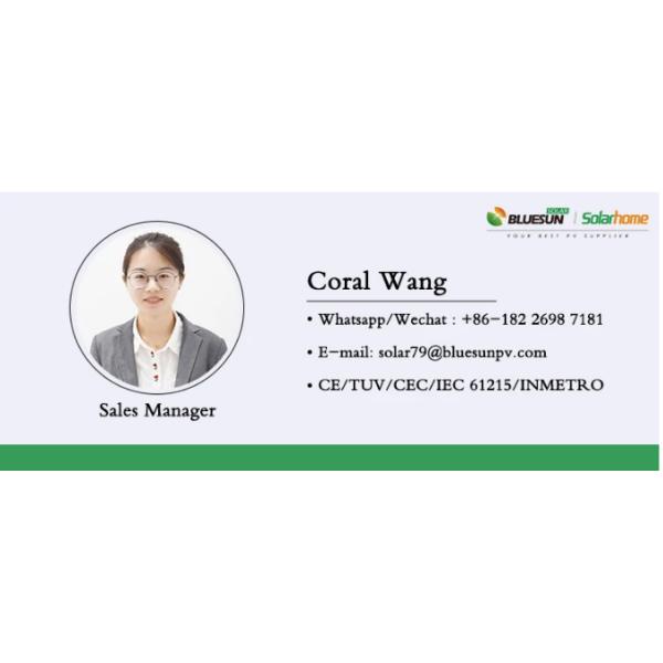 Bluesun 550w Power Photovoltaic Supply Double Glass Bifacial Solar Energy Panel 530w 540w 590w Components European Inventory