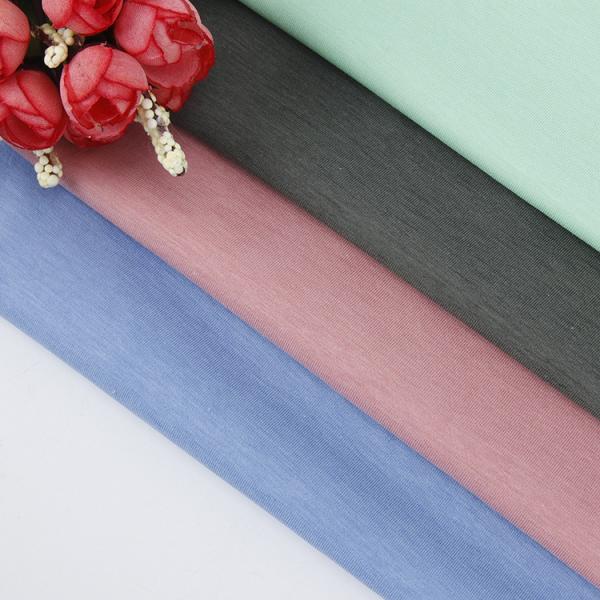 High Standard 40S 140GSM Knitted Mercerized 100% Cotton Single Jersey Knitted Fabric for Non-elastic T-shirt