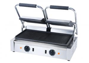 China Stainless Steel Contact Griller Single / Double Heads Sandwich Grill Machine wholesale