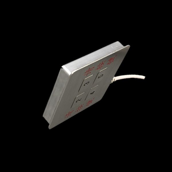 Small Vandal Proof Keyboard , Numeric 4 Key Keyboard With Usb / Ps2 Interface