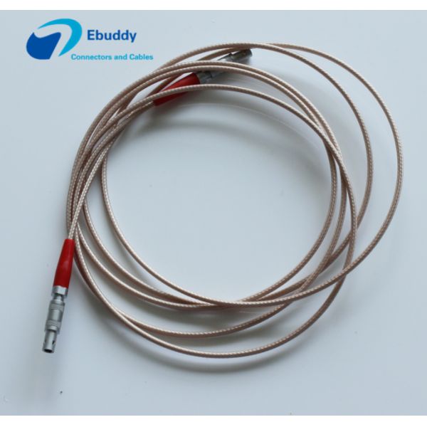 C5-C5 Ultrasonic Probe Custom Power Cables LEMO FFA 00 250 Connector RG316 Signal Transmission