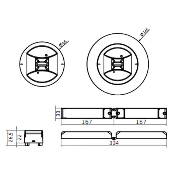220V - 240V LED Emergency Lights Efficient Customised Beam Angle Available