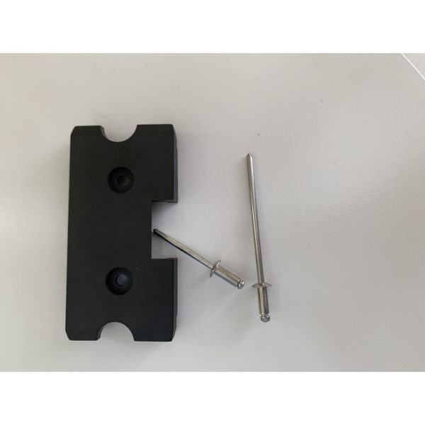 Bruckner Finishing Spares Stenter Machine Parts Sliding Pads Black Color Carbon Peek Material Ready Stock Bring Revit