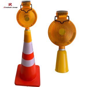 185mm Garage Temporary Traffic Warning Light Intelligent Concrete Traffic