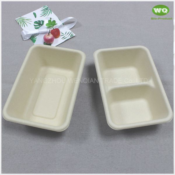 Biodegradable Wheat starw Fiber Atural Bagasse Fibers Sugarcane Paper 700ml