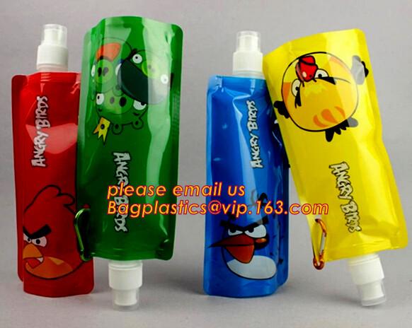 Portable Traveling Outdoor Sports Foldable Drink Bottles Collapsible Water Bottle Bag,Promotion BPA Free Foldable Water