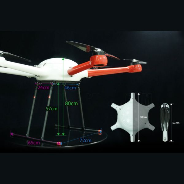 45min Industrial Drone Heavy Weight Lifting 30kg Six Axis UAV Multi Rotor Rack Drone HX160MP