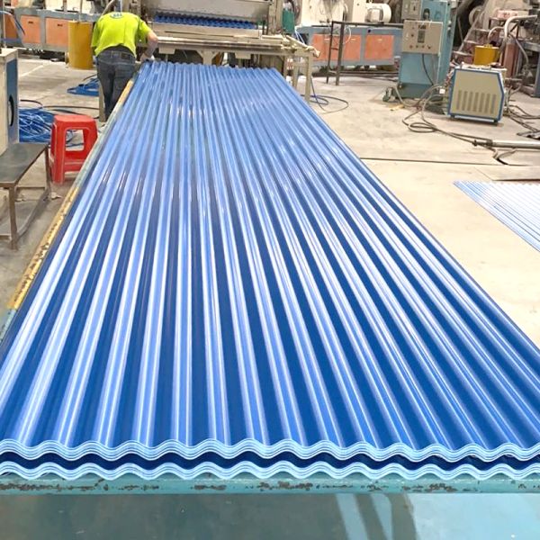PVC Roof Tiles 0.8-3.0mm Thickness Corrugated for Warehouse Factory