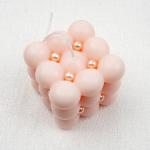 Customized White Soy Rubix Cube Luxury Big Scented Bubble Candles