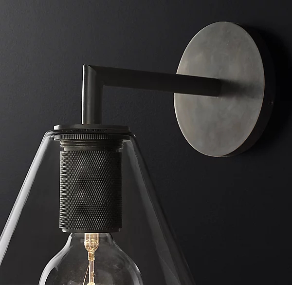 Lacquered Burnished Brass Finish Sconce Wall Lights Indoor Modern Screw In