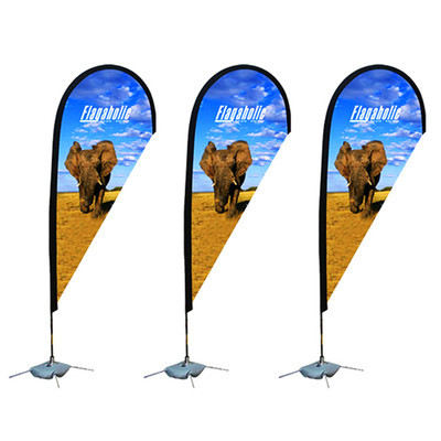 5m Beach Outdoor Banner Flags Eco Friendly Aluminum Fiberglass