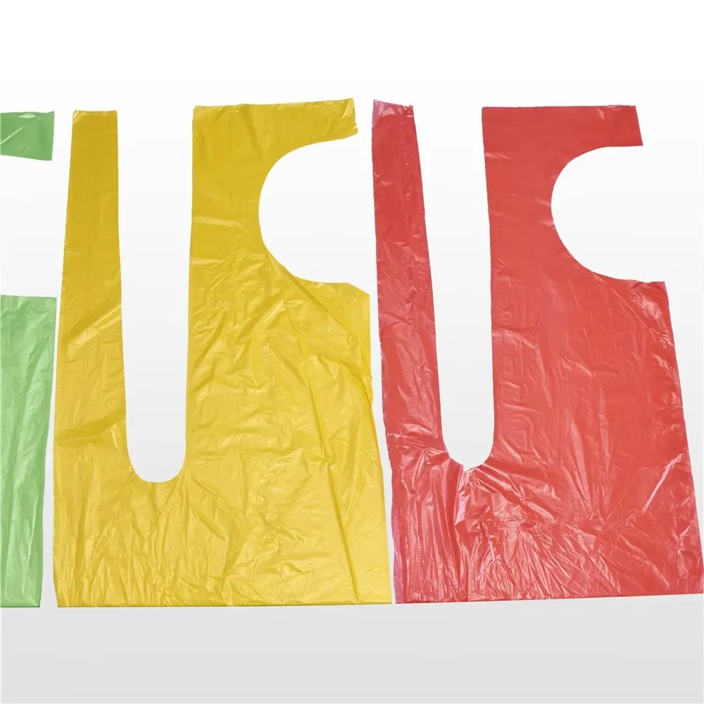 High Quality PE Apron Blue Custom Disposable Aprons for Kitchen