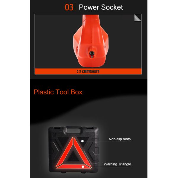 3 Ton Long Ram Hydraulic Jack , 13A Automatic Hydraulic Jack BMC Packaged