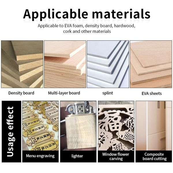 Manufacturer DLC Coating Cnc Router Tools Solide Carbide End Mill Wood Cutter Bit CNC 2 Flute Straight Bit 6mm