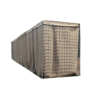 China Army Galfan Bastion Steel 75X75mm Hesco Sand Barrier Wall wholesale