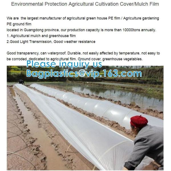 200 Micron Uv Resistant Film Greenhouse Perforated Mulch Agricultural Film Vegetable Planting