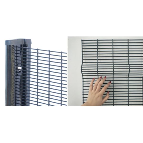 PVC Coated Green Color / Galvanized Steel Fence 358 Security Fencing For Garden 1.8*2.5m