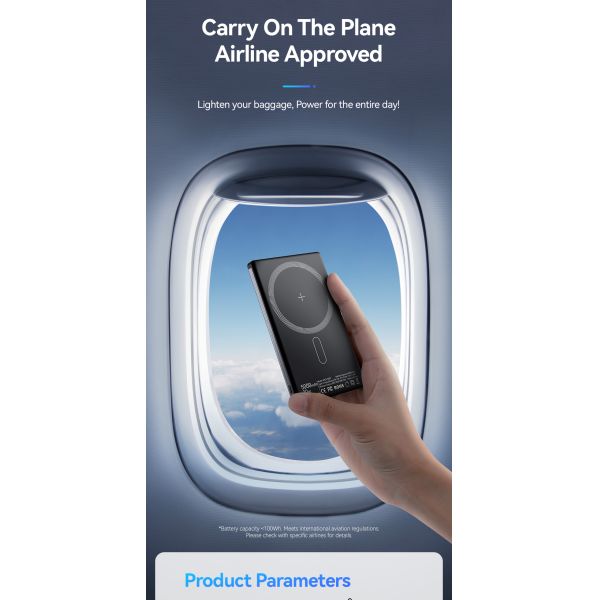 ABS PC Aluminum Alloy Fast Charging Power Bank Ultra Thin Wireless 5000mah