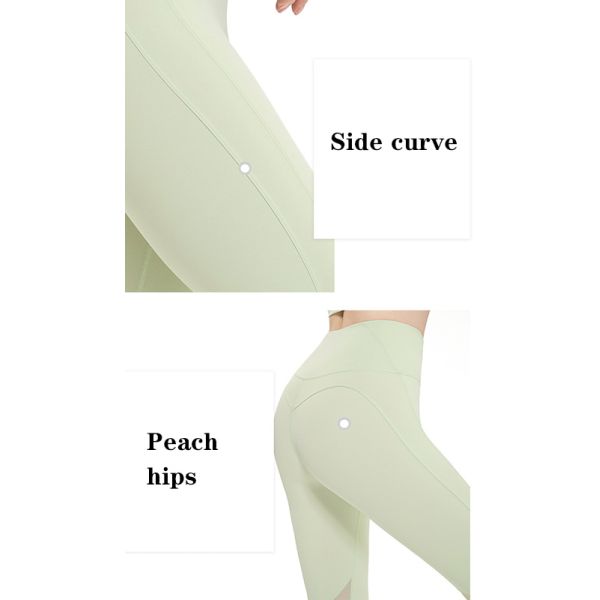 2XL Cool Feeling Mesh Fitness Leggings Women Elastic Hip Lifting Peach Yoga Pant