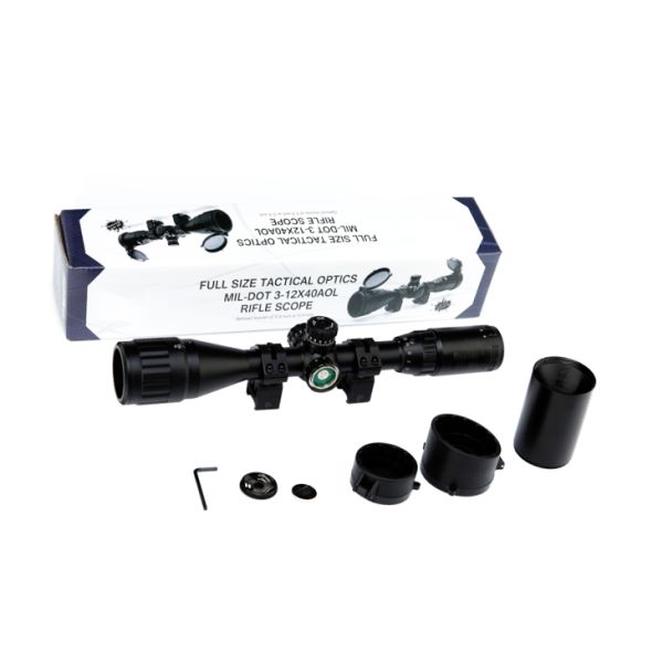 Tactical Rangefinder Illuminated Hunting Scope 340mm Length Rail Mounting
