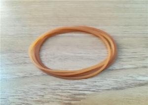 China Waterproof Amber Small Rubber Bands / Money Rubber Bands 30-90 Shore A Hardness wholesale