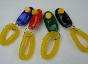 pet training clicker dog cat horse bird click obedience clicker with strap