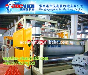 China Plastic PVC synthetic resin glazed roof tile roofing sheet making machine plant on sale