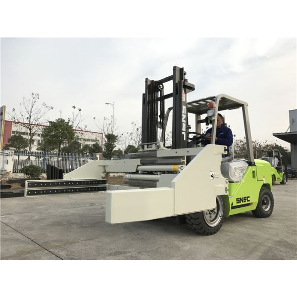 Brick Diesel Forklift with Block Clamp Attachment