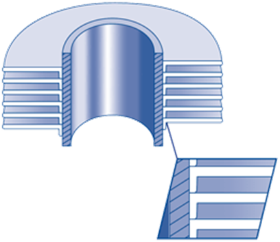 L Type Fin Tube close-up showing aluminum fins in L-shaped pattern