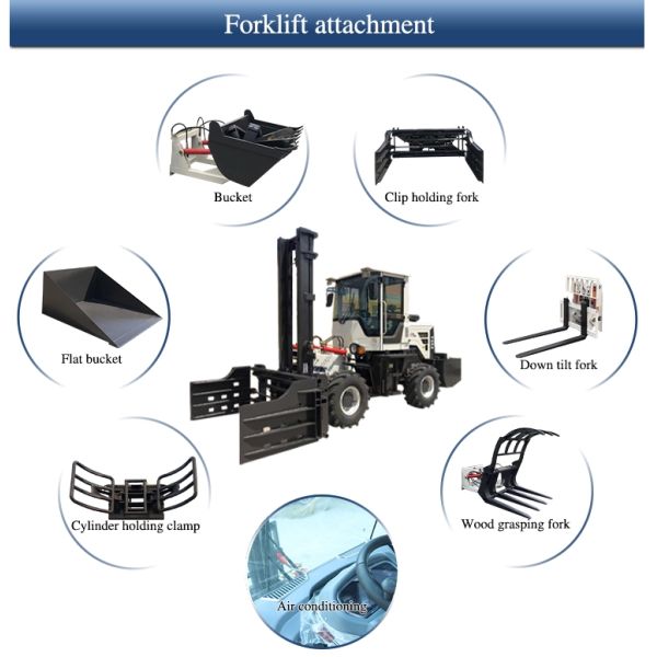 3000mm 3.5T Diesel Forklift Truck For Urban Construction Sites
