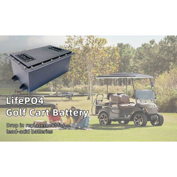 165Ah 48V LiFePO4 Golf Cart Battery Drop In Replacement For Yamaha Lead Acid Battery