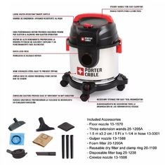 China Shop Vac Wet Dry Vacuum Heavy Duty Vacuum Machine 6 Gallon Disposable Bag on sale