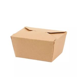 Customized Disposable Whiteboard Kraft Paper Takeaway Boxes
