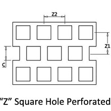 Stainless Steel 304 Perforated Metal Mesh, 3mm to 10mm Square Hole