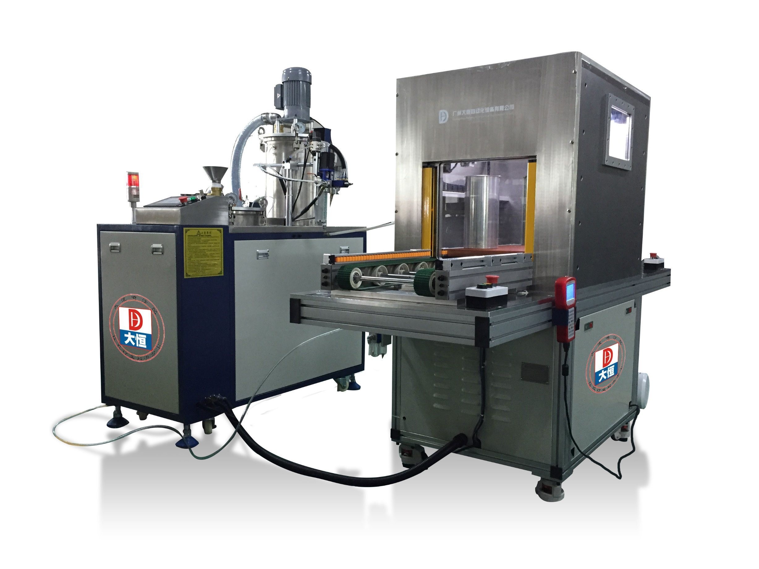 High Precision Fully Automatic Vacuum Chamber Glue Potting Machine Customization