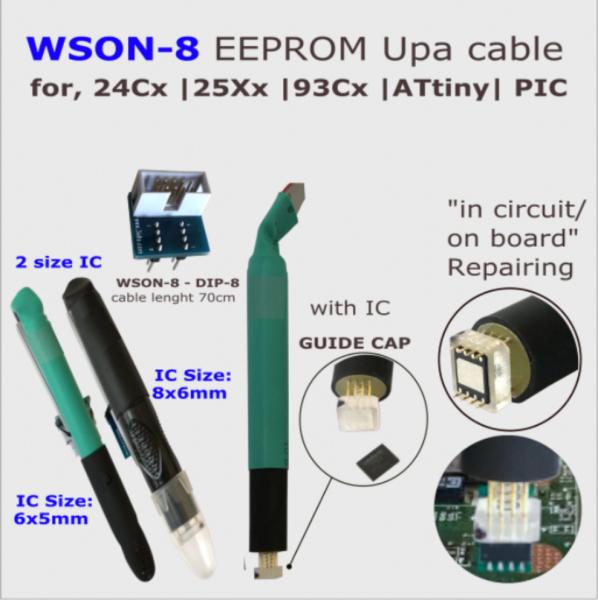 Quality WSON  POGO PIN ADAPTER with guide cap for in-circuit ECU mileage programmer connect cable for sale