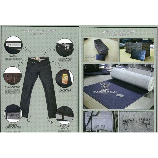 11.7oz 100% Cotton Stretchable Jeans Material , Yarn Dyed Striped Twill Fabric