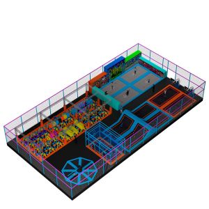 China Galvanized Steel Pipes Soft Indoor Playground Wood Innermost Jumping Castle on sale