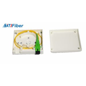 China 2 Port Socket Panel 86x86x27mm FTTH Fiber Optic Terminal Box wholesale