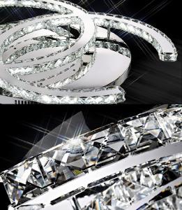 China Postmodern Bedroom Led Crystal Wall Lamp 24W Height 28cm wholesale