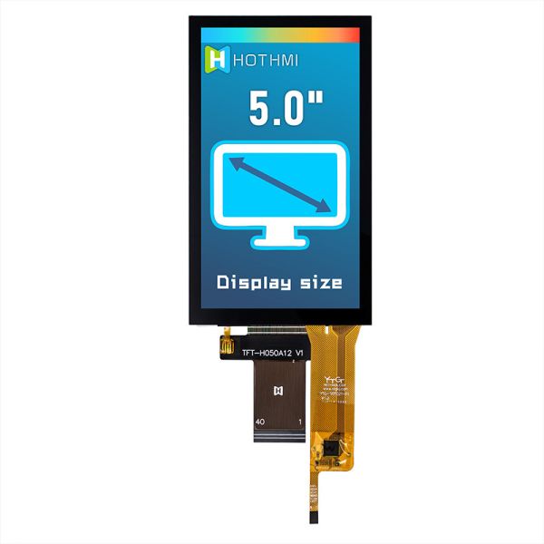 5.0 Inch IPS 480x854 Wide Temperature TFT Display Panel ST7701S Capacitive Touch