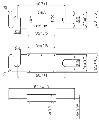 DC10KA High Breaking Capacity Fuse , IEC60269 Solar Charge Controller Fuse