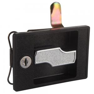 China Handle Key Tool Box Locks Black Painted Zinc Alloy For Cabinet Door wholesale