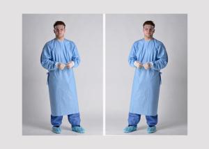 China SMS Material Disposable Lab Gown , Disposable Medical Scrubs Non Absorbent wholesale