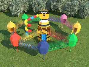 China ODM Climbing Frame Set  Steel Structure Childrens Climbing Frame Swing And Slide 20M on sale