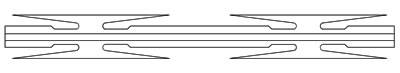 A drawing of CBT-65 razor wire.