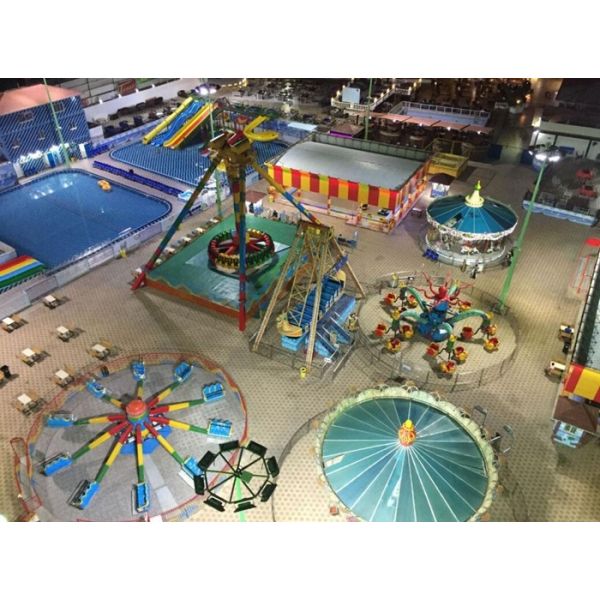 240 Degree Giant Pendulum Amusement Ride Customized Color With Music System